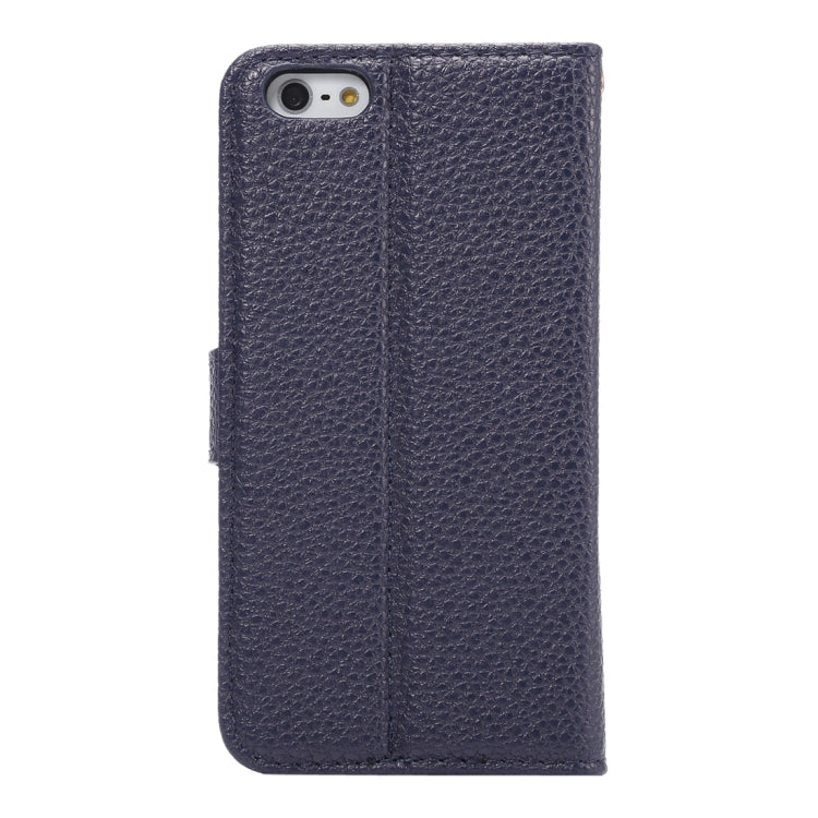 Litchi Texture Horizontal Flip Magnetic Snap Leather Case with Adjustable Holder & Card Slots & Photo Frame & Wallet & Lanyard for iPhone 5 & 5s & SE & SE