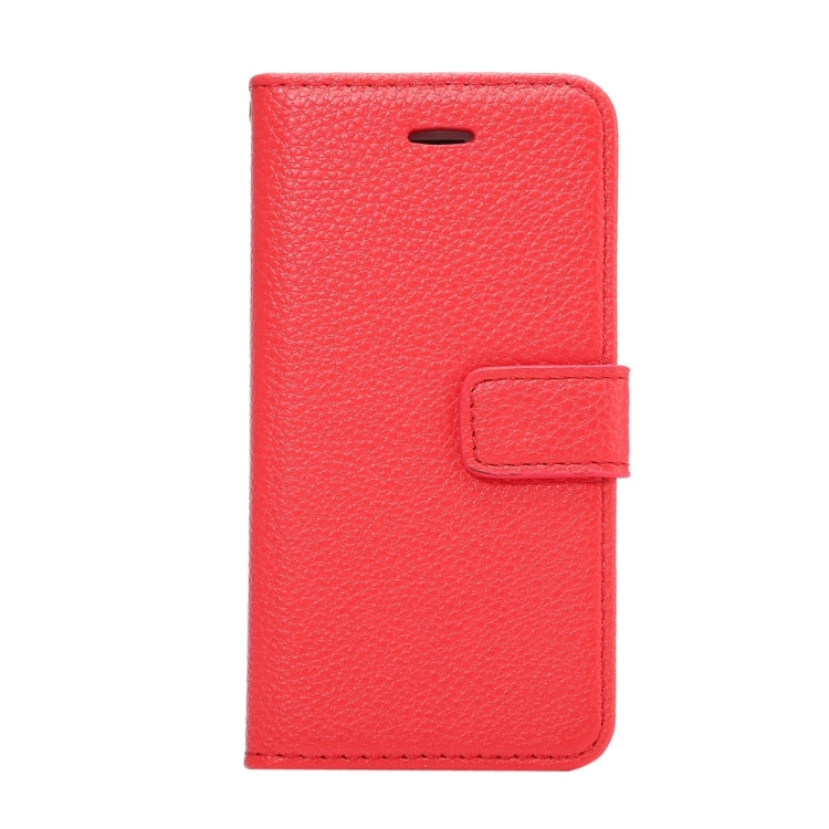 Litchi Texture Horizontal Flip Magnetic Snap Leather Case with Adjustable Holder & Card Slots & Photo Frame & Wallet & Lanyard for iPhone 5 & 5s & SE & SE