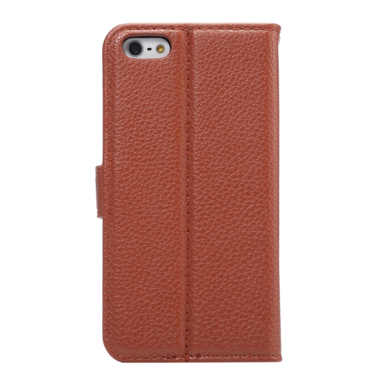Litchi Texture Horizontal Flip Magnetic Snap Leather Case with Adjustable Holder & Card Slots & Photo Frame & Wallet & Lanyard for iPhone 5 & 5s & SE & SE