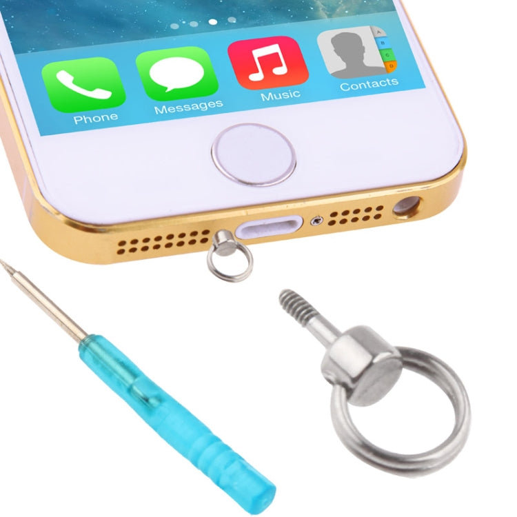 Hand Strap Holder Screw Ring, Screws Strap Lanyard Tools for iPhone 6 / 6 Plus, iPhone 5 / 5C / 5S, iPhone 4 & 4S