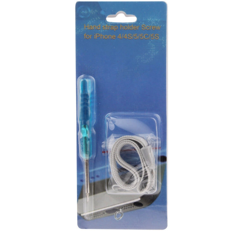 Hand Strap Holder Screw Ring, Screws Strap Lanyard Tools for iPhone 6 / 6 Plus, iPhone 5 / 5C / 5S, iPhone 4 & 4S