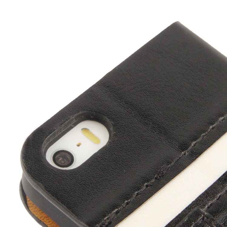 2-color Fine Sheepskin Texture Flip  Leather Case with Credit Card Slots & Holder for iPhone 5 & 5s & SE & SE