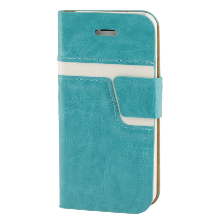 2-color Fine Sheepskin Texture Flip  Leather Case with Credit Card Slots & Holder for iPhone 5 & 5s & SE & SE