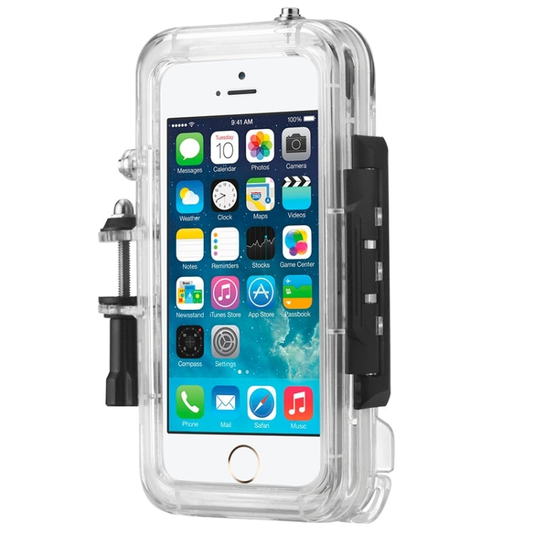 Protective Shell Waterproof Case Cover Sports Accessories Mounting Kit for iPhone 5 & 5s & SE, Waterproof Depth: 10m