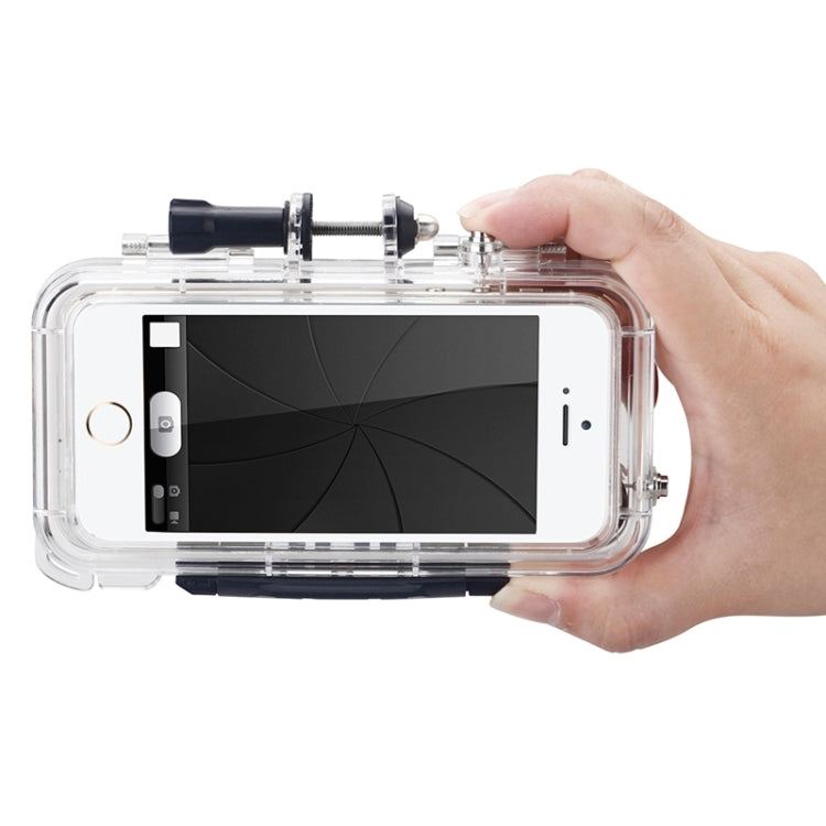 Protective Shell Waterproof Case Cover Sports Accessories Mounting Kit for iPhone 5 & 5s & SE, Waterproof Depth: 10m