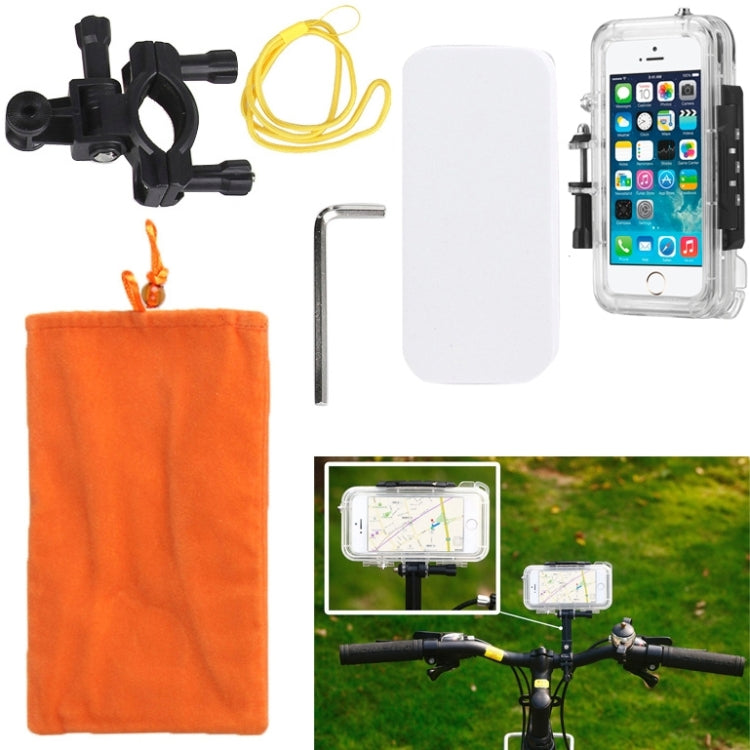 Protective Shell Waterproof Case Cover Sports Accessories Mounting Kit for iPhone 5 & 5s & SE, Waterproof Level: 10m
