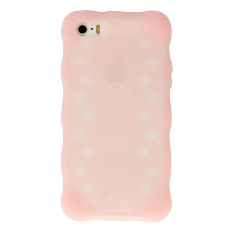 Flowers Pattern Luminous Silicone Case for iPhone 5 & 5s & SE & SE