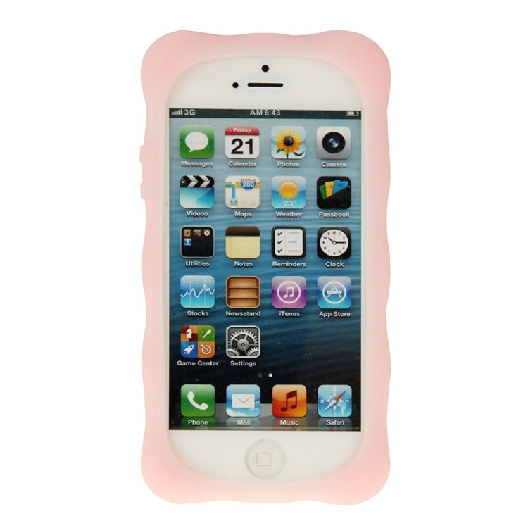 Flowers Pattern Luminous Silicone Case for iPhone 5 & 5s & SE & SE