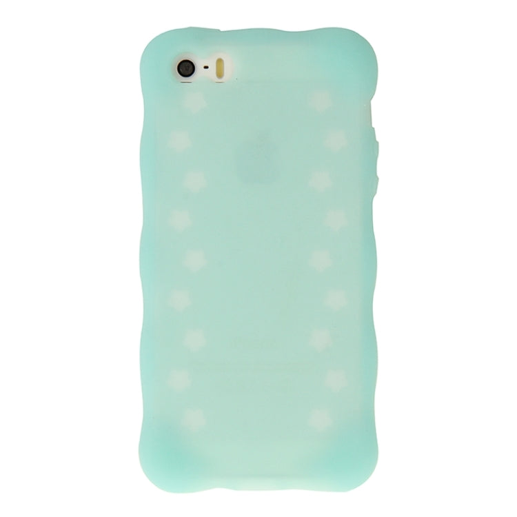 Flowers Pattern Luminous Silicone Case for iPhone 5 & 5s & SE & SE