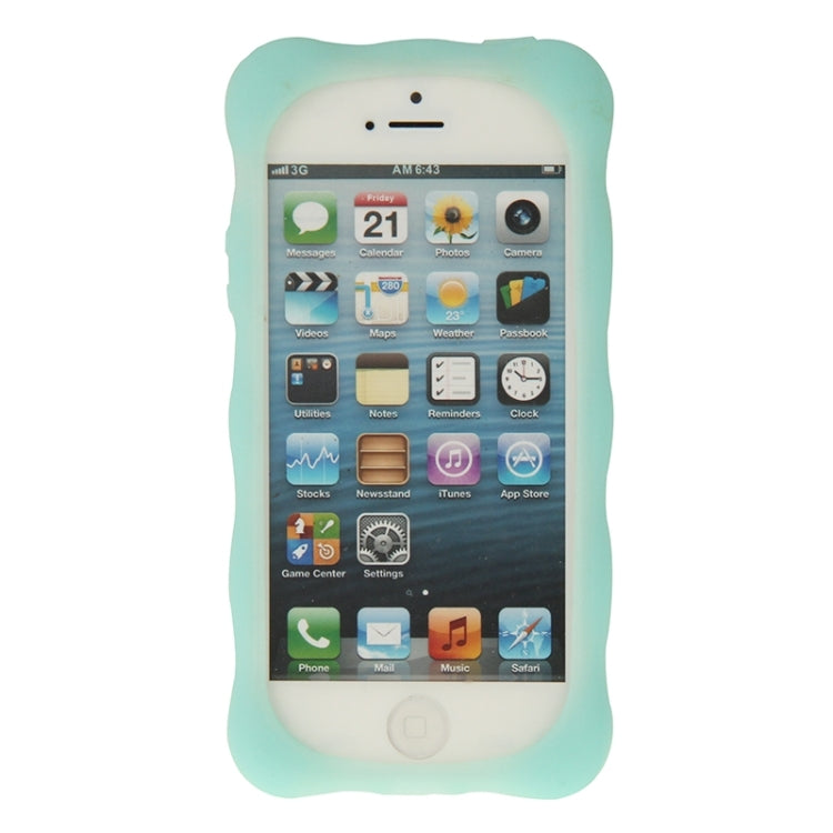 Flowers Pattern Luminous Silicone Case for iPhone 5 & 5s & SE & SE