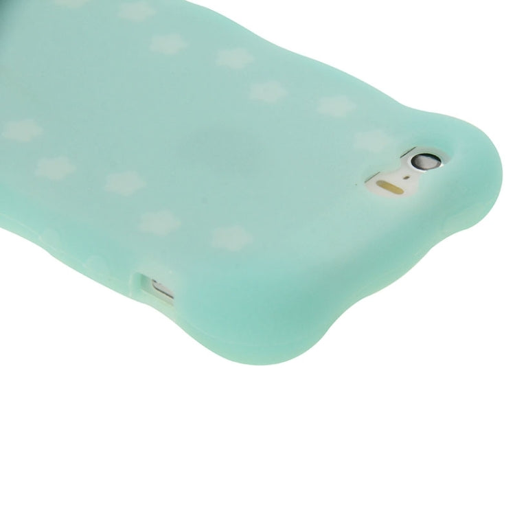 Flowers Pattern Luminous Silicone Case for iPhone 5 & 5s & SE & SE