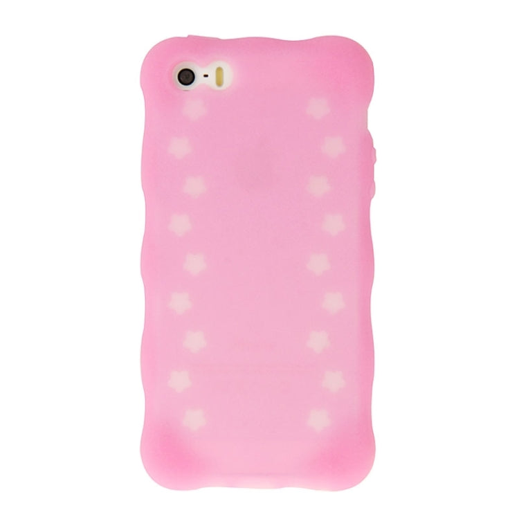 Flowers Pattern Luminous Silicone Case for iPhone 5 & 5s & SE & SE