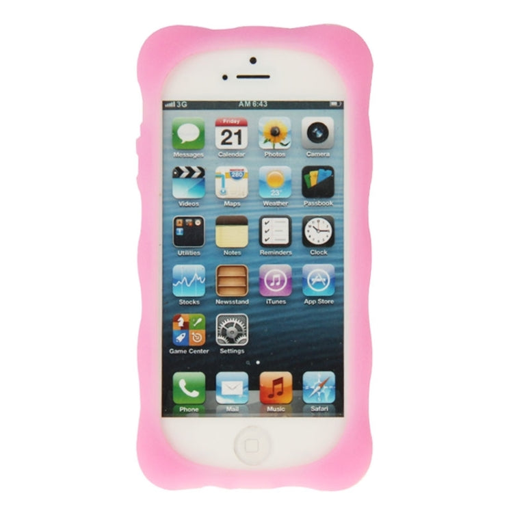 Flowers Pattern Luminous Silicone Case for iPhone 5 & 5s & SE & SE
