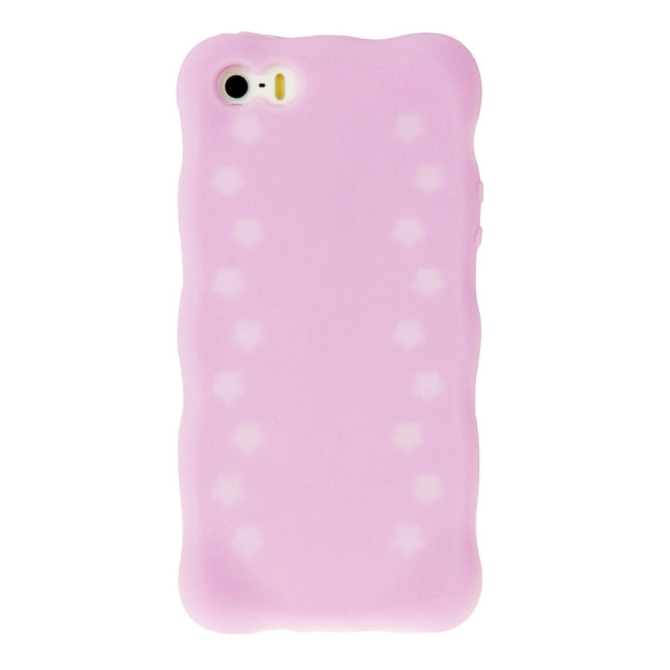 Flowers Pattern Luminous Silicone Case for iPhone 5 & 5s & SE & SE