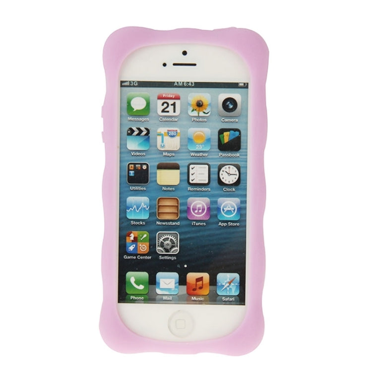 Flowers Pattern Luminous Silicone Case for iPhone 5 & 5s & SE & SE