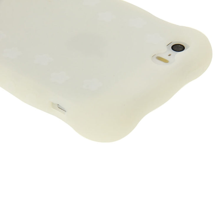 Flowers Pattern Luminous Silicone Case for iPhone 5 & 5s & SE & SE