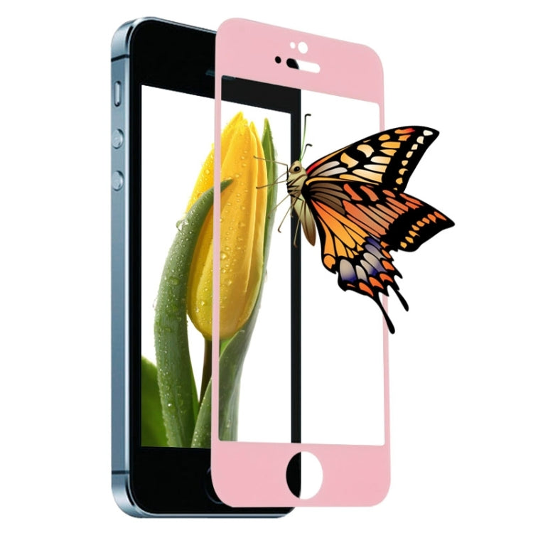 0.3mm Silk-screen Explosion-proof Full Screen Tempered Glass Film for iPhone 5 & 5C & 5S