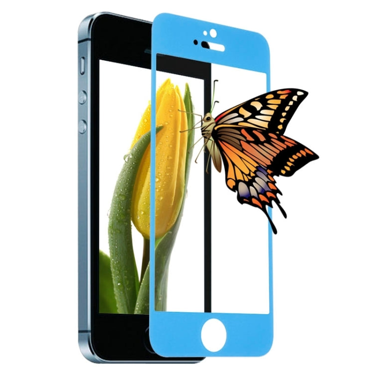0.3mm Silk-screen Explosion-proof Full Screen Tempered Glass Film for iPhone 5 & 5C & 5S