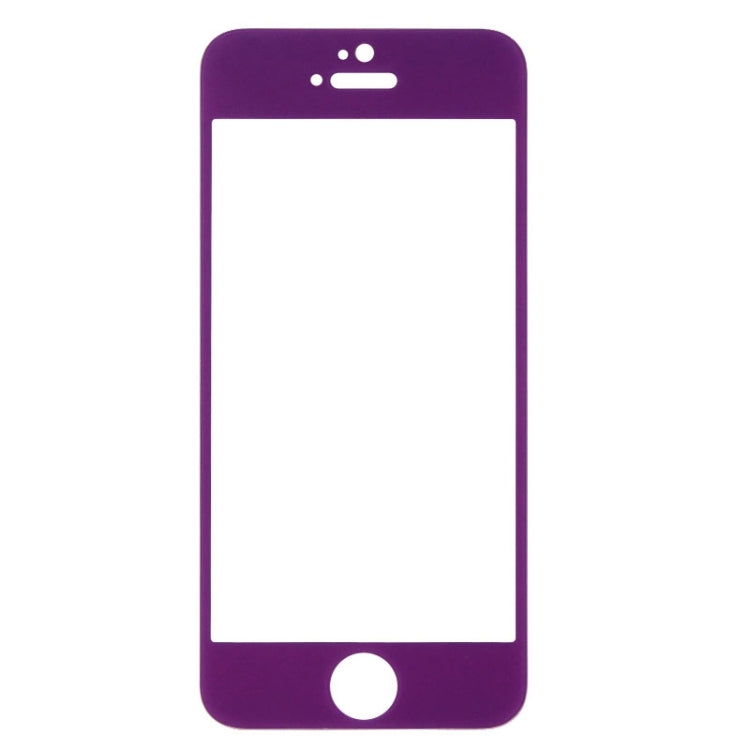 0.3mm Silk-screen Explosion-proof Full Screen Tempered Glass Film for iPhone 5 & 5C & 5S
