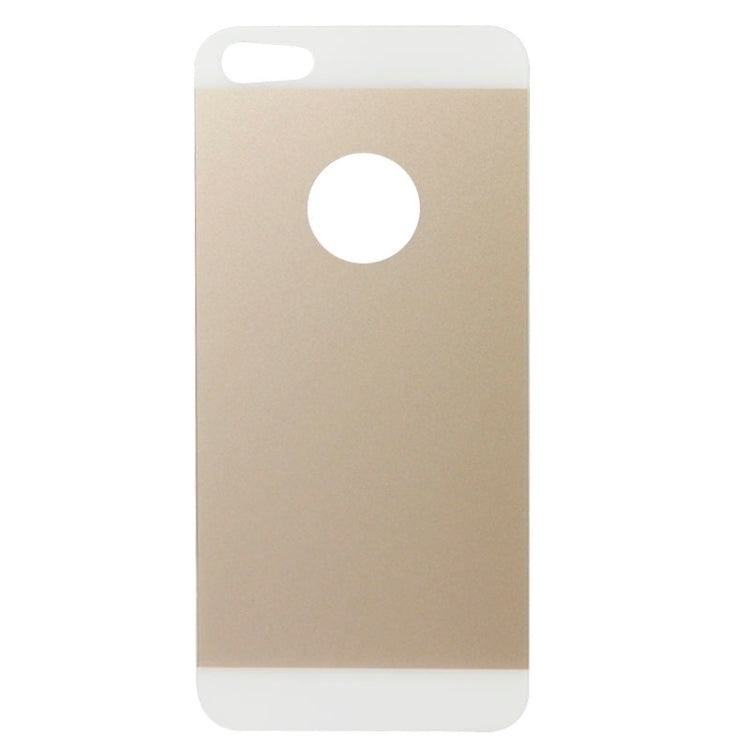 0.3mm Silk-screen Explosion-proof Back Screen Protector Tempered Glass Film for iPhone 5 & 5S(Gold)
