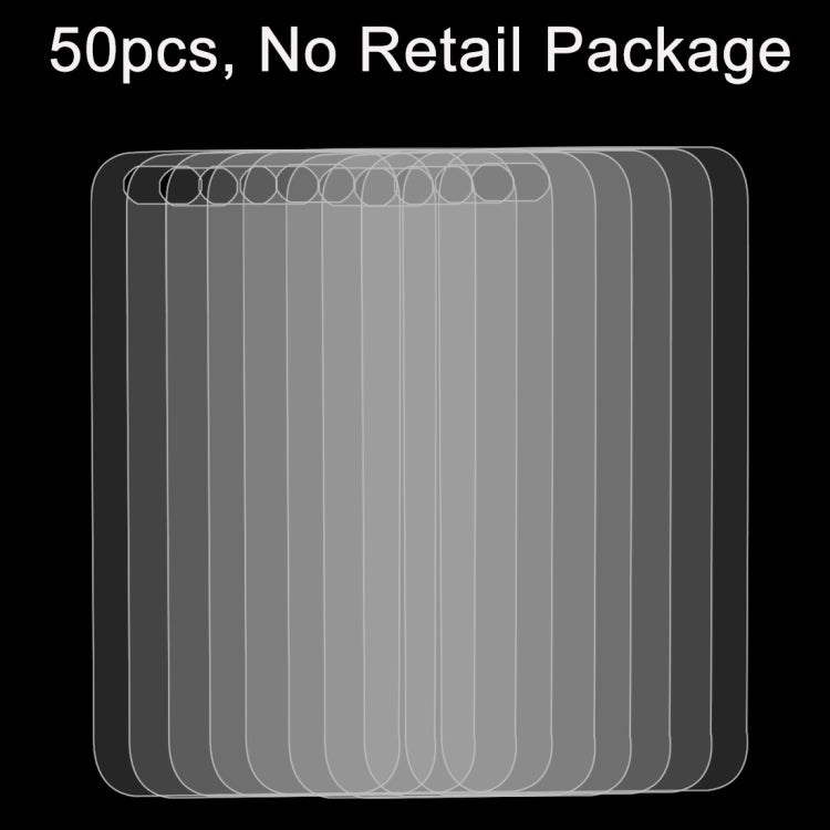 50 PCS for iPhone SE & 5 & 5S 0.26mm 9H Surface Hardness 2.5D Explosion-proof Back Tempered Glass Film, No Retail Package