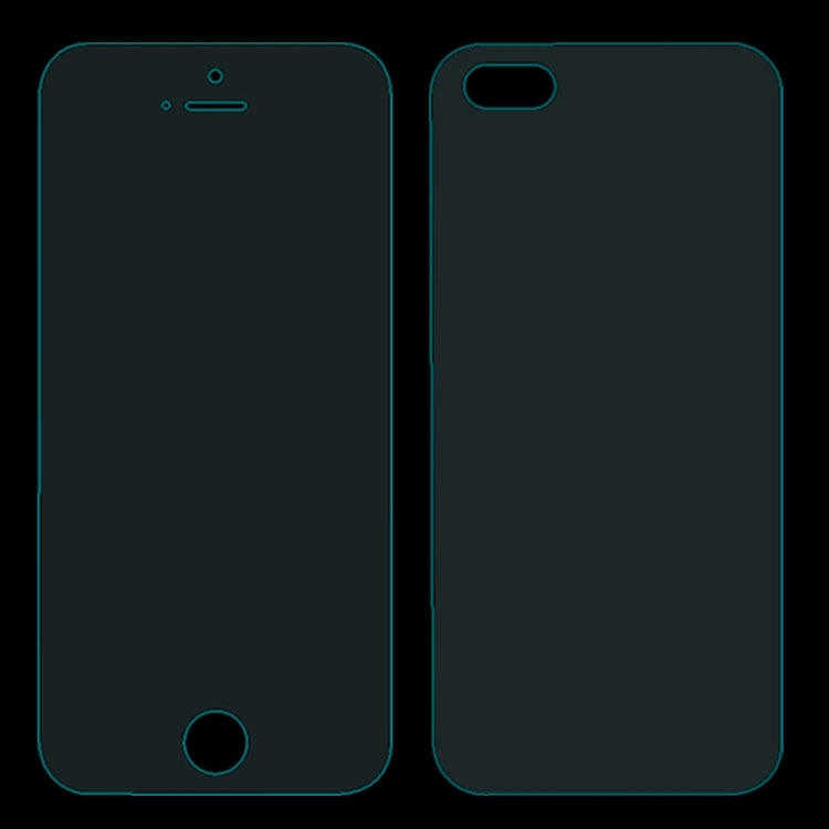 0.26mm Explosion-proof Front and Back Screen Protector Tempered Glass Film for iPhone 5 & 5S