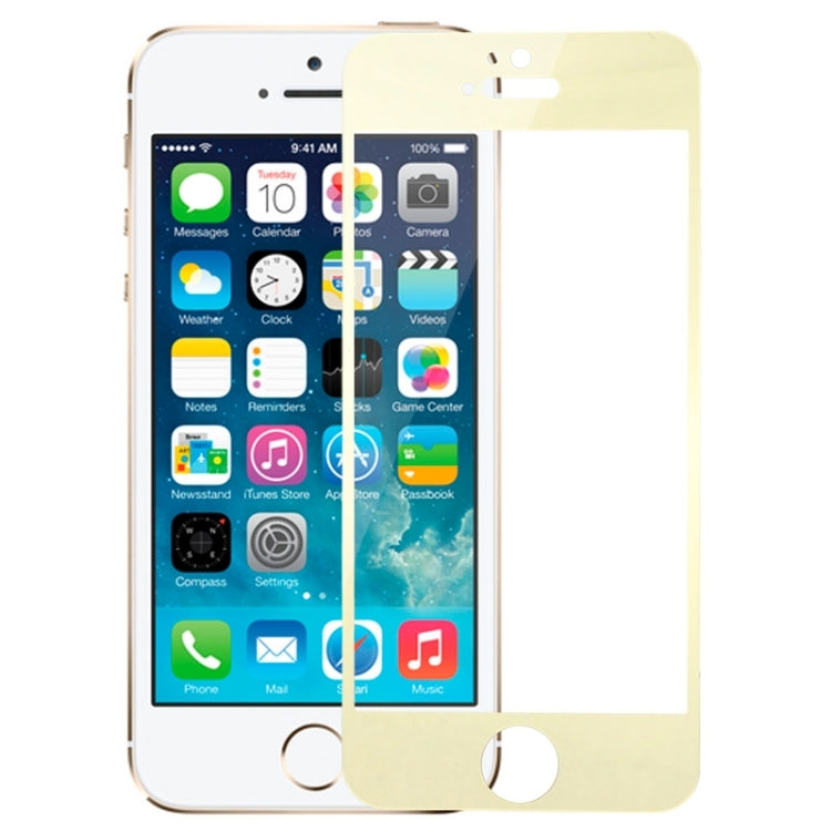 0.3mm Plating Explosion-proof Full Screen Tempered Glass Film for iPhone 5 & 5C & 5S