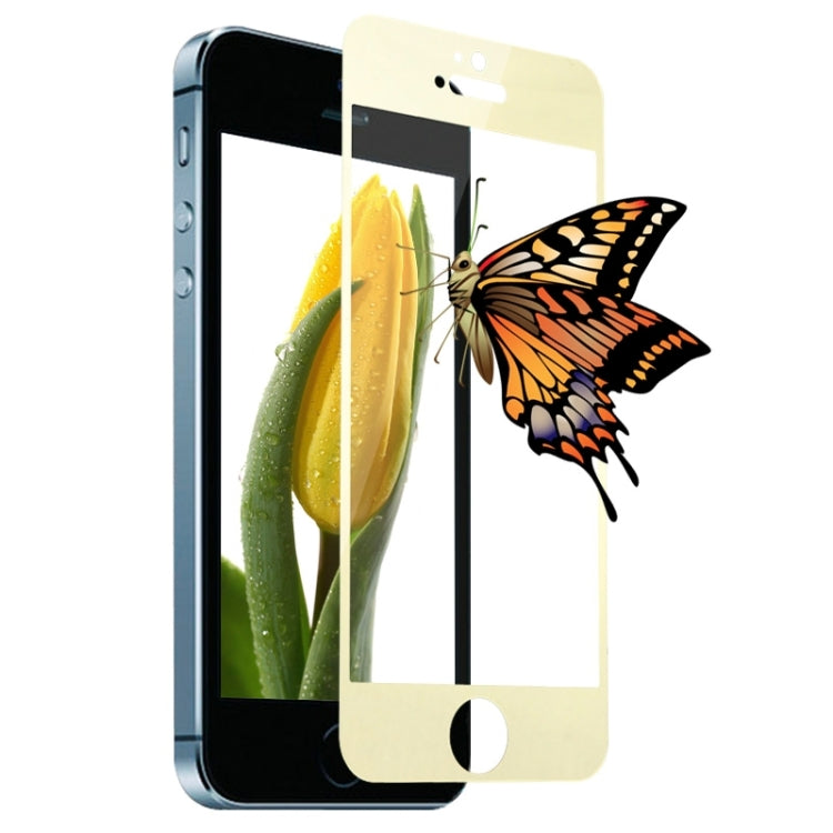0.3mm Plating Explosion-proof Full Screen Tempered Glass Film for iPhone 5 & 5C & 5S