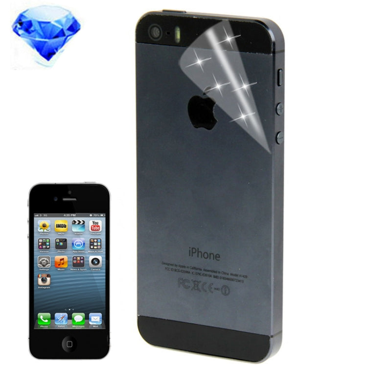Back Cover LCD Screen Protector for iPhone 5S (Taiwan Materials), Function:
