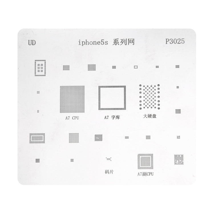 Mobile Phone Rework Repair BGA Reballing Stencils for iPhone 5S