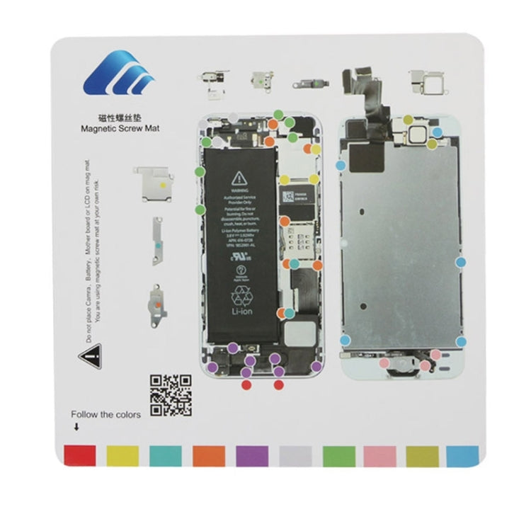 20cmx 20cm Magnetic Screws Mat for iPhone 5S