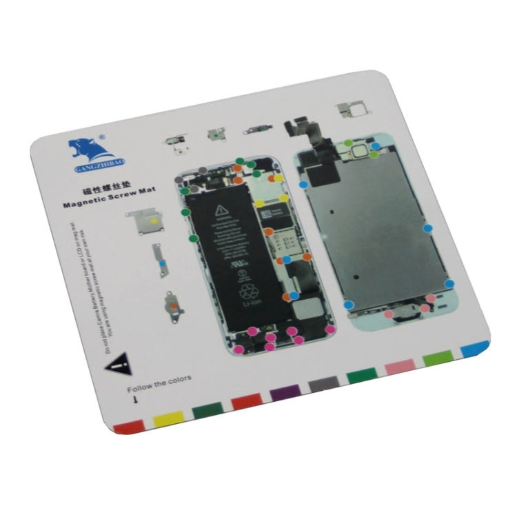 Magnetic Screws Mat for iPhone 5S, Size:20cm x 19cm(White)