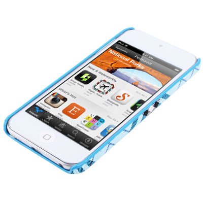 Grid Pattern Paste Skin Plastic Protection Shell for iPod touch 5 / 6