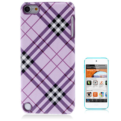 Grid Pattern Paste Skin Plastic Protection Shell for iPod touch 5 / 6