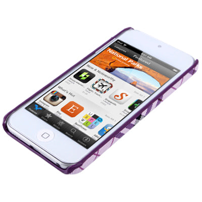 Grid Pattern Paste Skin Plastic Protection Shell for iPod touch 5 / 6