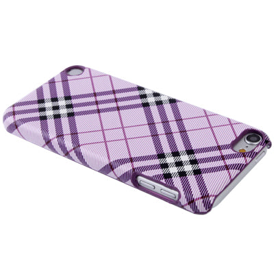 Grid Pattern Paste Skin Plastic Protection Shell for iPod touch 5 / 6