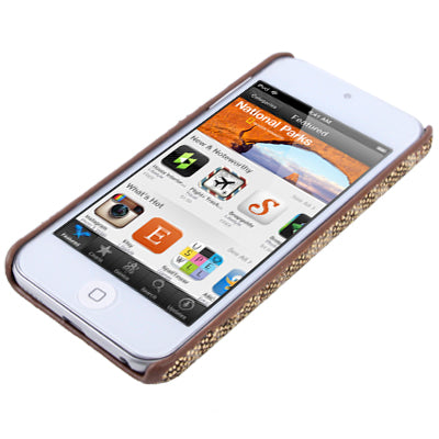 Zebra-stripe Pattern Pasting Sequin Plastic Protection Shell for iPod touch 5 / 6