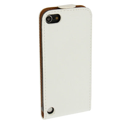 Vertical Flip Leather Case for iPod touch 5 / 6 (White)