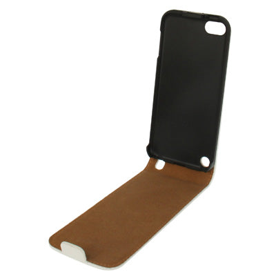 Vertical Flip Leather Case for iPod touch 5 / 6 (White)