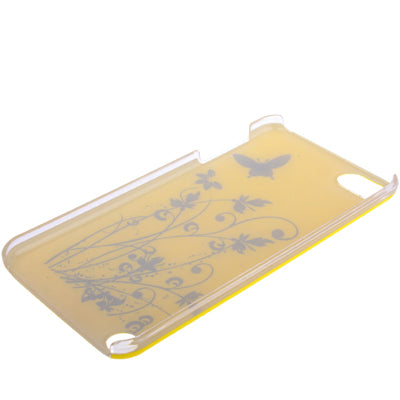 Butterflies And Flowers Dance Mood Pattern Plastic Case for iPod touch 5 / 6(Yellow)