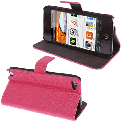 Litchi Texture Leather Case with Holder for iPod touch 5 / 6