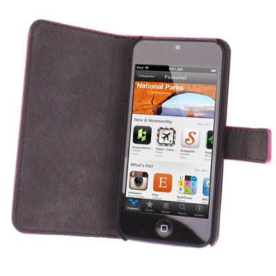 Litchi Texture Leather Case with Holder for iPod touch 5 / 6