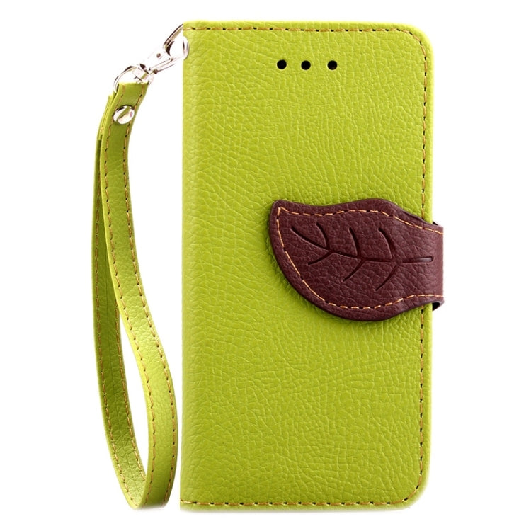 Leaf Magnetic Snap Litchi Texture Horizontal Flip Leather Case with Card Slots & Wallet & Holder & Lanyard for iPod touch 5 / 6