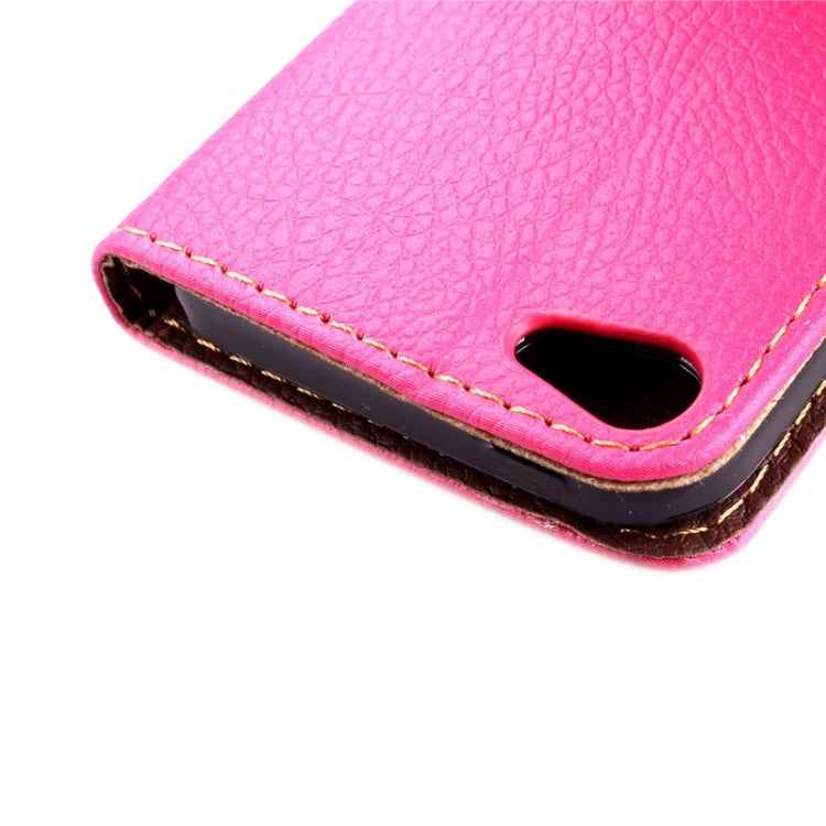 Leaf Magnetic Snap Litchi Texture Horizontal Flip Leather Case with Card Slots & Wallet & Holder & Lanyard for iPod touch 5 / 6