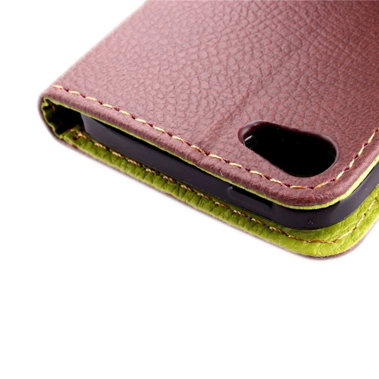 Leaf Magnetic Snap Litchi Texture Horizontal Flip Leather Case with Card Slots & Wallet & Holder & Lanyard for iPod touch 5 / 6