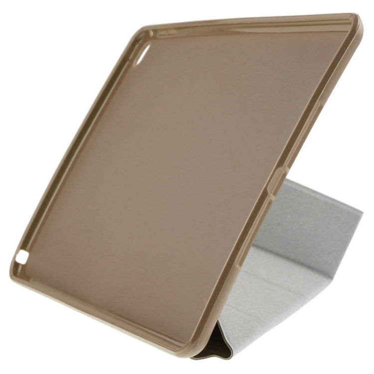 Multi-folding Sheepskin Leather Case with Holder for iPad Air 2