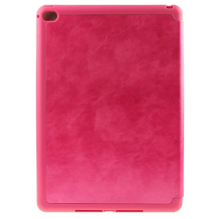 Multi-folding Sheepskin Leather Case with Holder for iPad Air 2