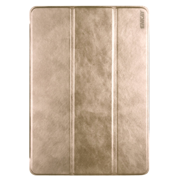 3-folding Sheepskin Horizontal Flip Leather Case with Holder for iPad Air 2