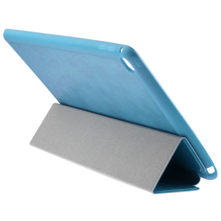 3-folding Sheepskin Horizontal Flip Leather Case with Holder for iPad Air 2