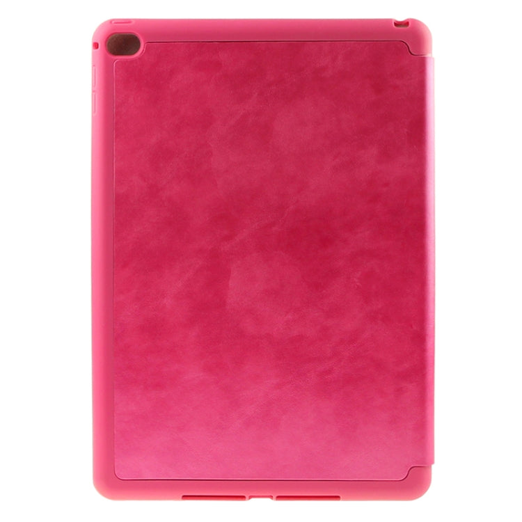 3-folding Sheepskin Horizontal Flip Leather Case with Holder for iPad Air 2